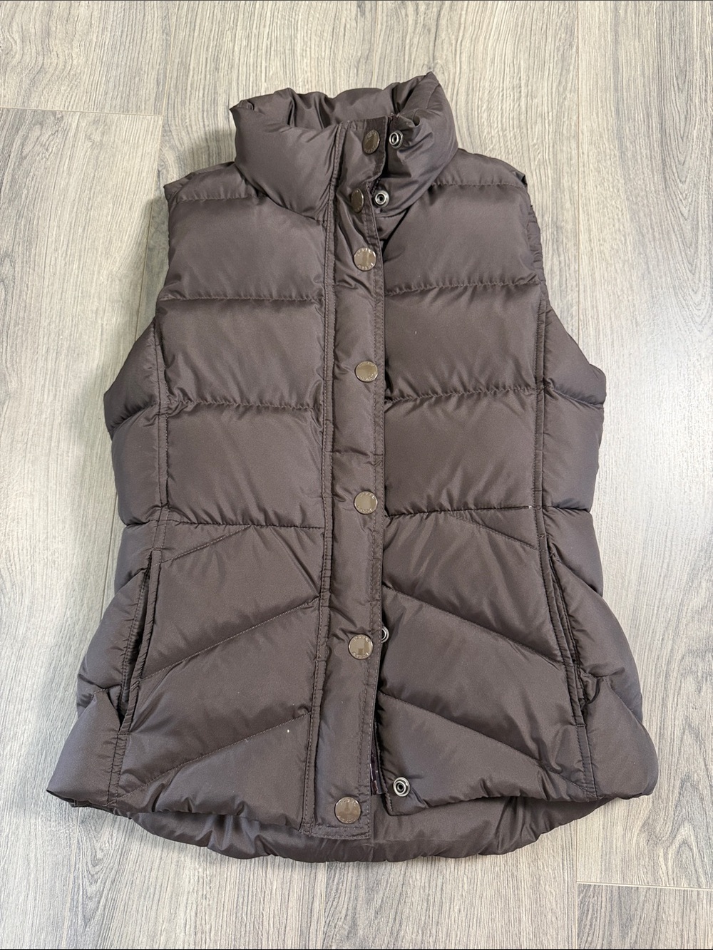 Women’s Brown Puffer Vest - Lightweight Quilted Vest